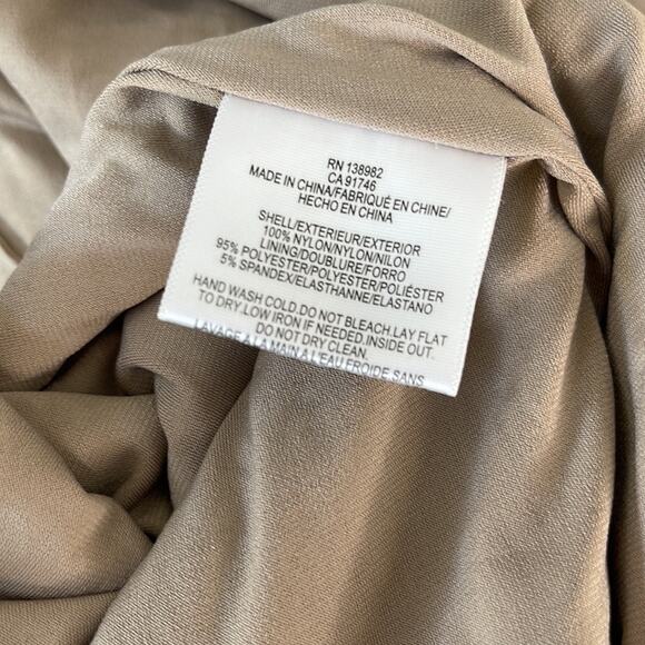 DRESS THE POPULATION Bella Ice Pink Gold Sequin One Shoulder Gown Womens Size XS - Picture 14 of 16